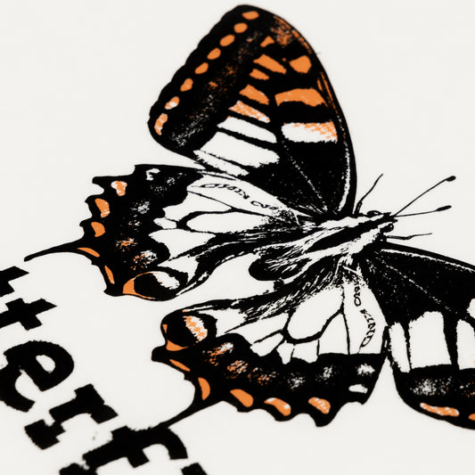 NO KIND. of TEE : b for Butterfly - White