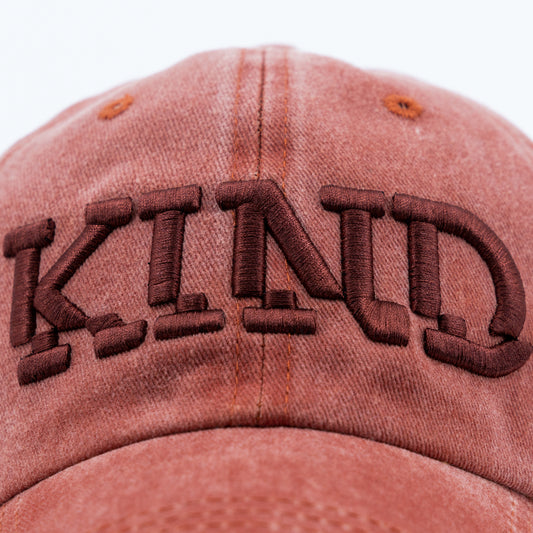 NO KIND. of Cap - NO/KIND : Kind Cap - Washed Orange cap