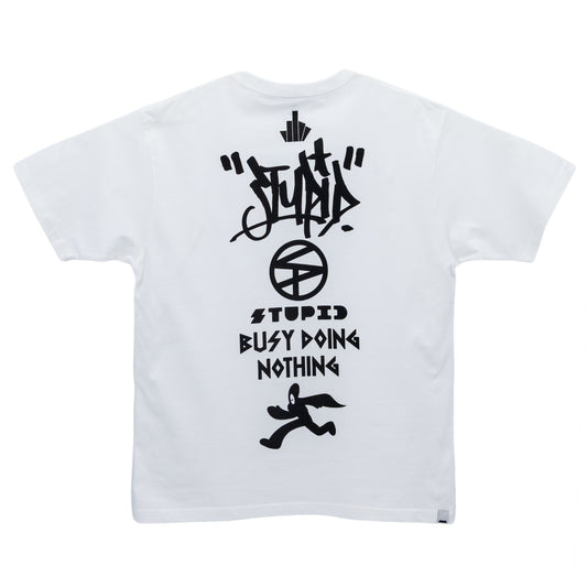 Like Black X Wallace Stores X Godfrey 「Stupidman」TEE 01 - WHITE