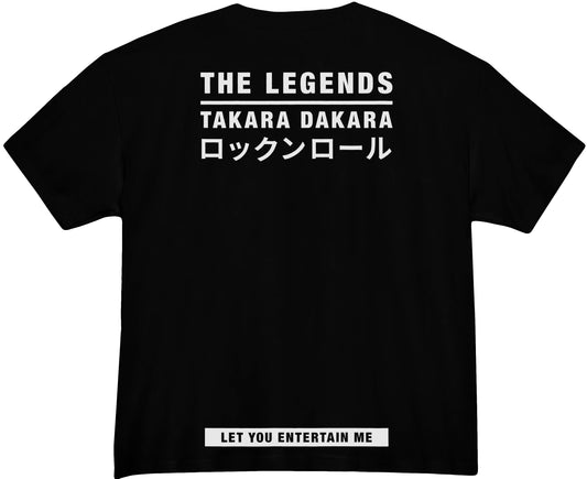 TAKARA DAKARA - THE LEGENDS TEE - BLACK