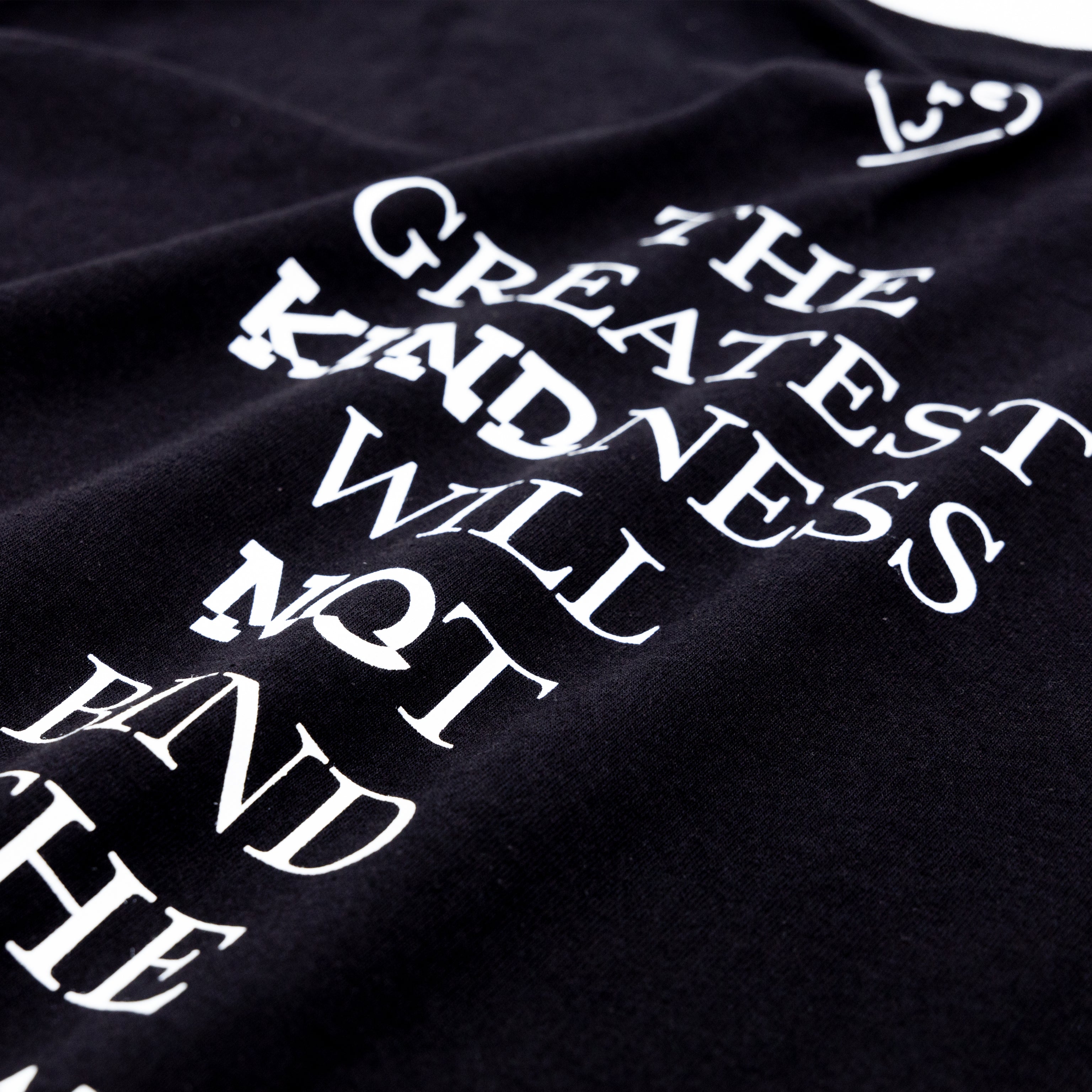 [COTTON USA] NO KIND. of TEE : Aesop's Fables - Black
