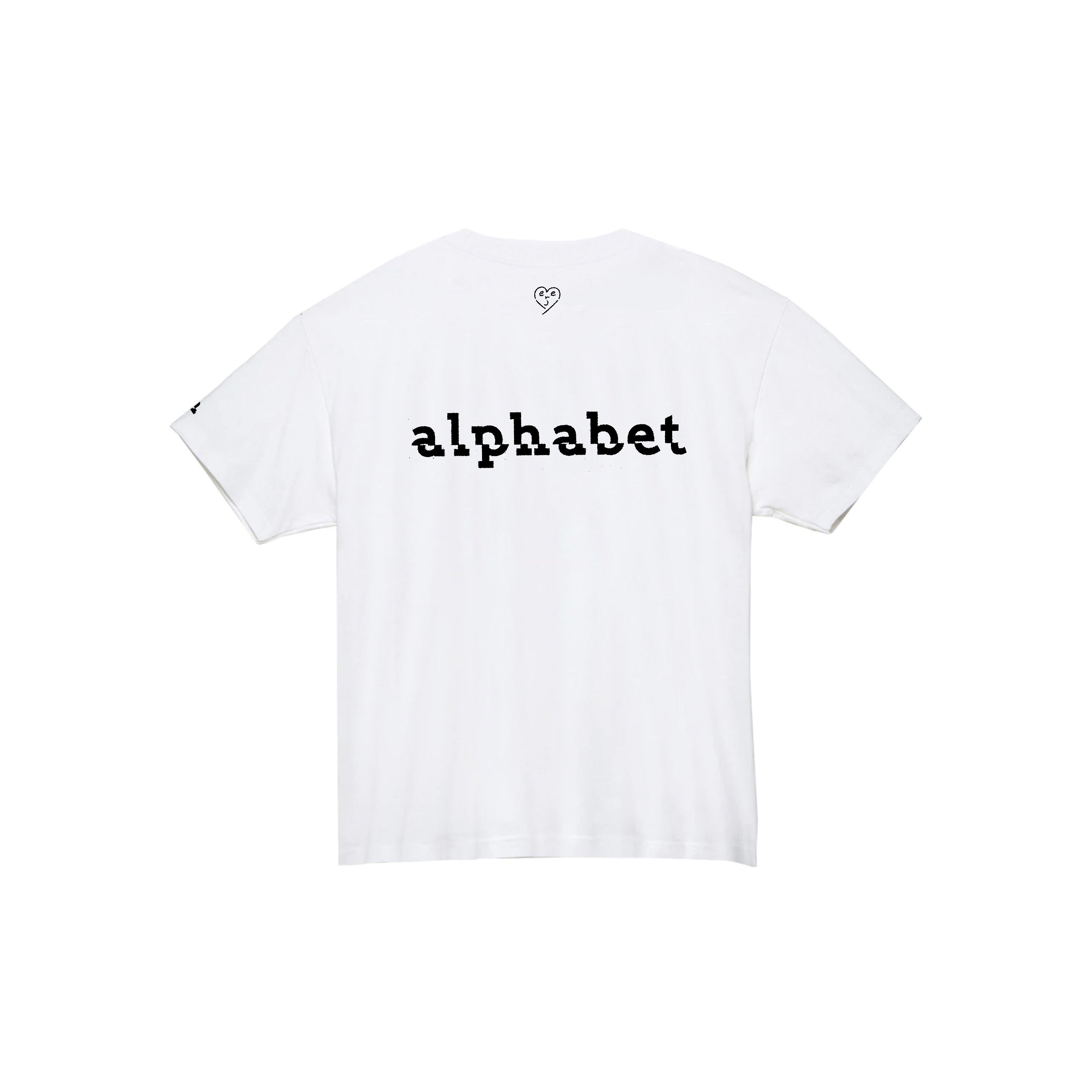 NO KIND. of TEE : alphabet - a for angel - White
