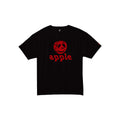 NO KIND. of TEE : alphabet - a for apple - Black