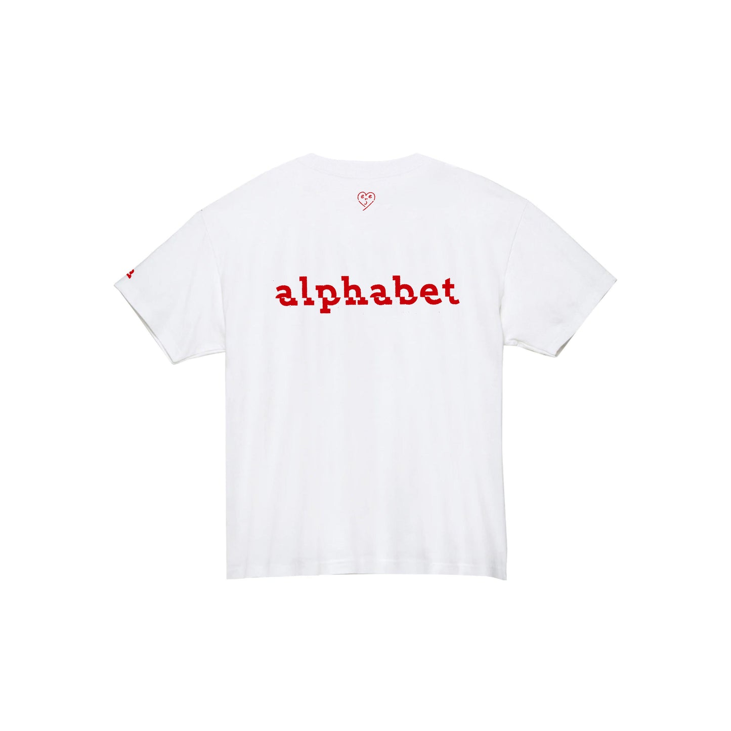 NO KIND. of TEE : alphabet - a for apple - White