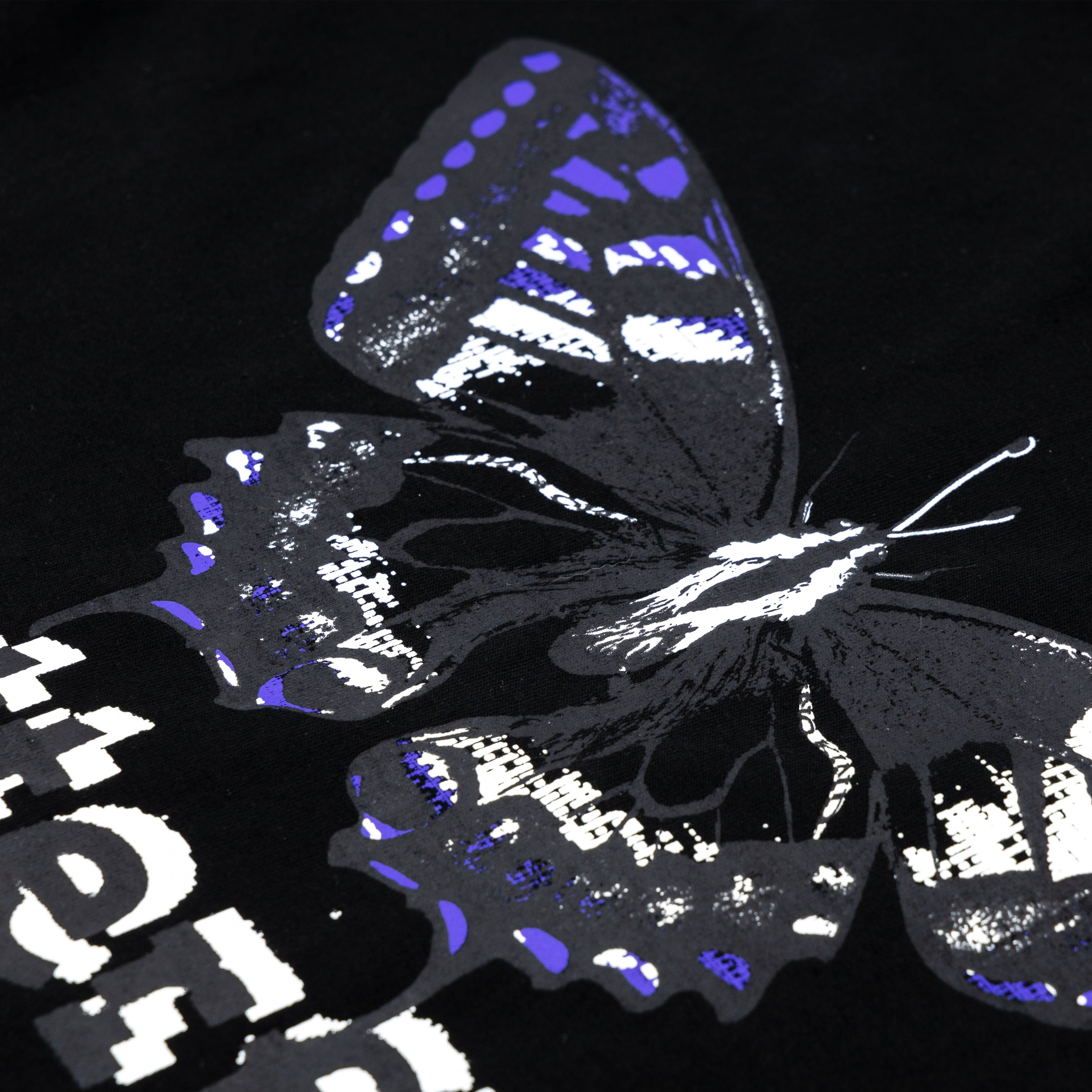 NO KIND. of TEE : b for Butterfly - Black