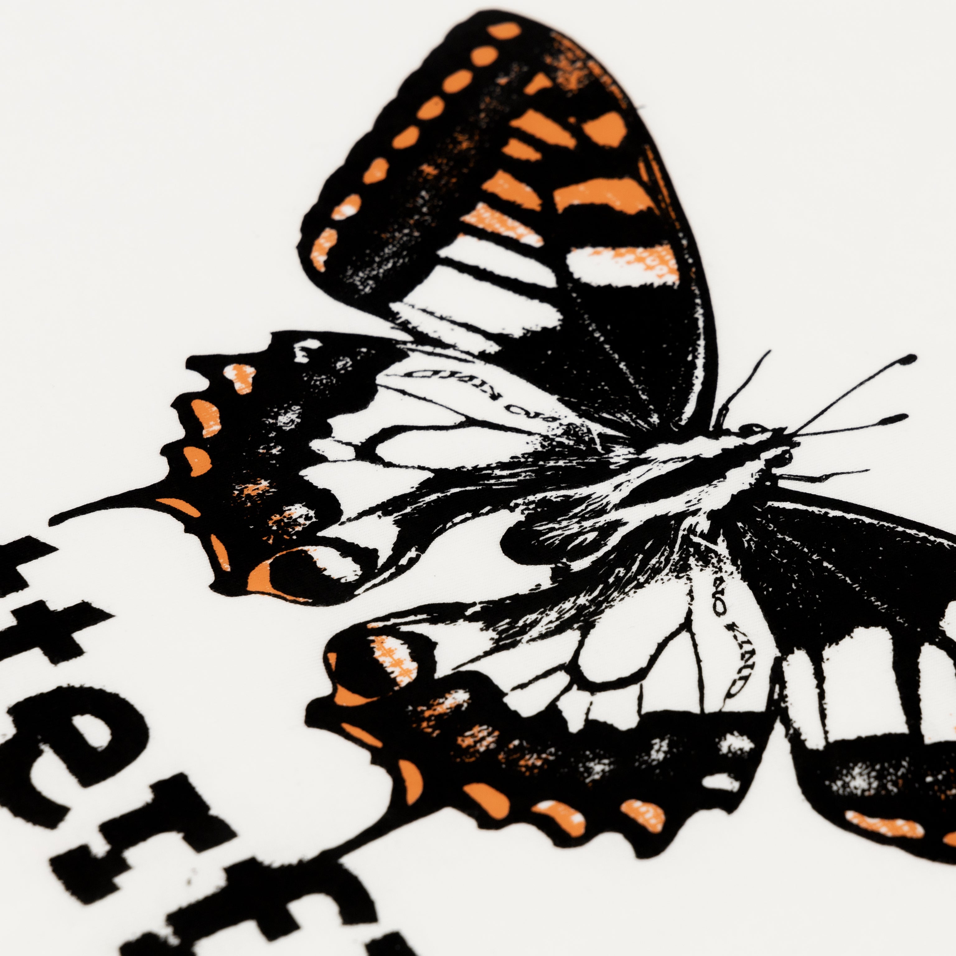 NO KIND. of TEE : b for Butterfly - White