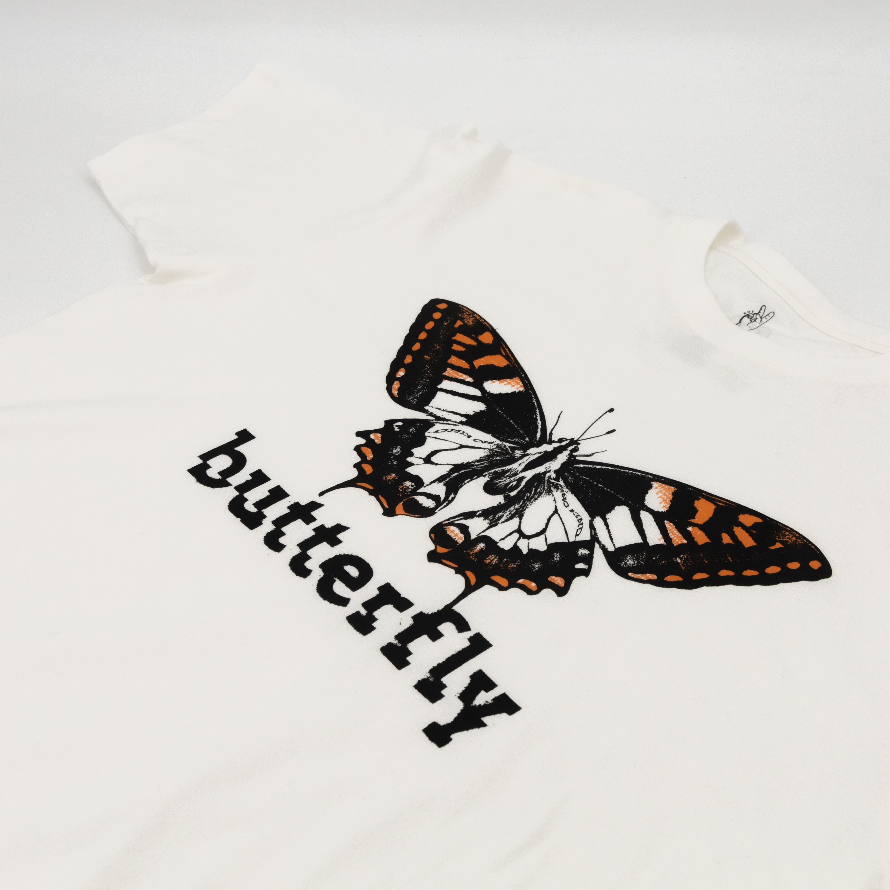 NO KIND. of TEE : b for Butterfly - White