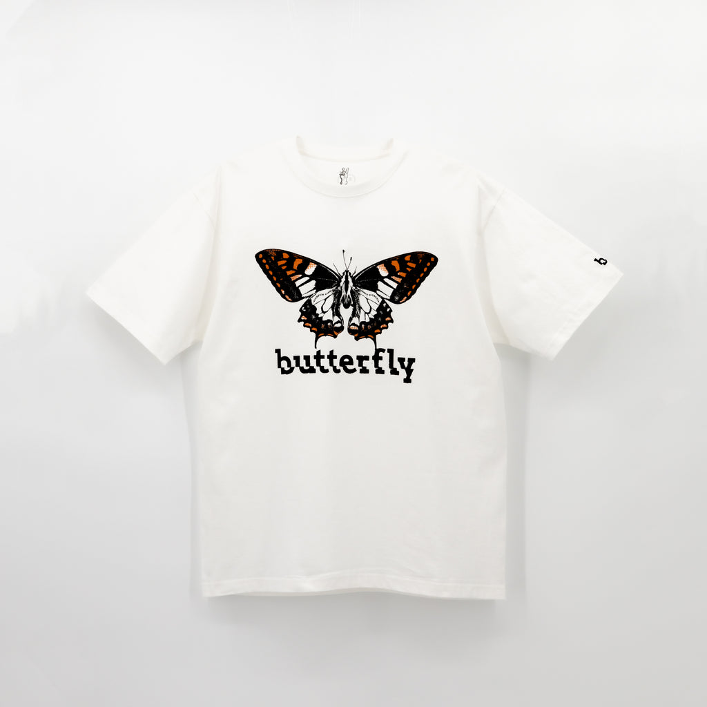 NO KIND. of TEE : b for Butterfly - White
