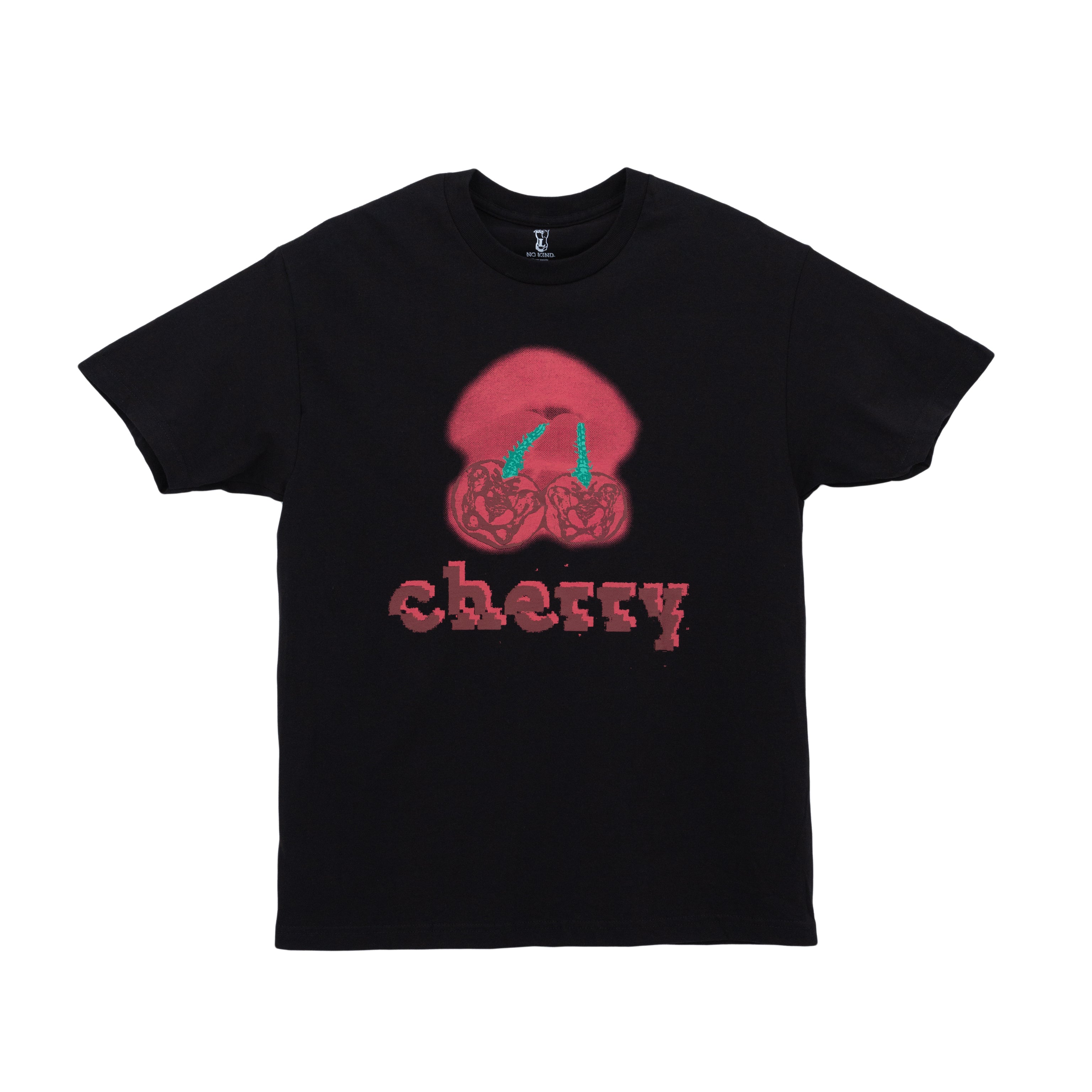 [COTTON USA] NO KIND. of TEE : c for CHERRY - Black