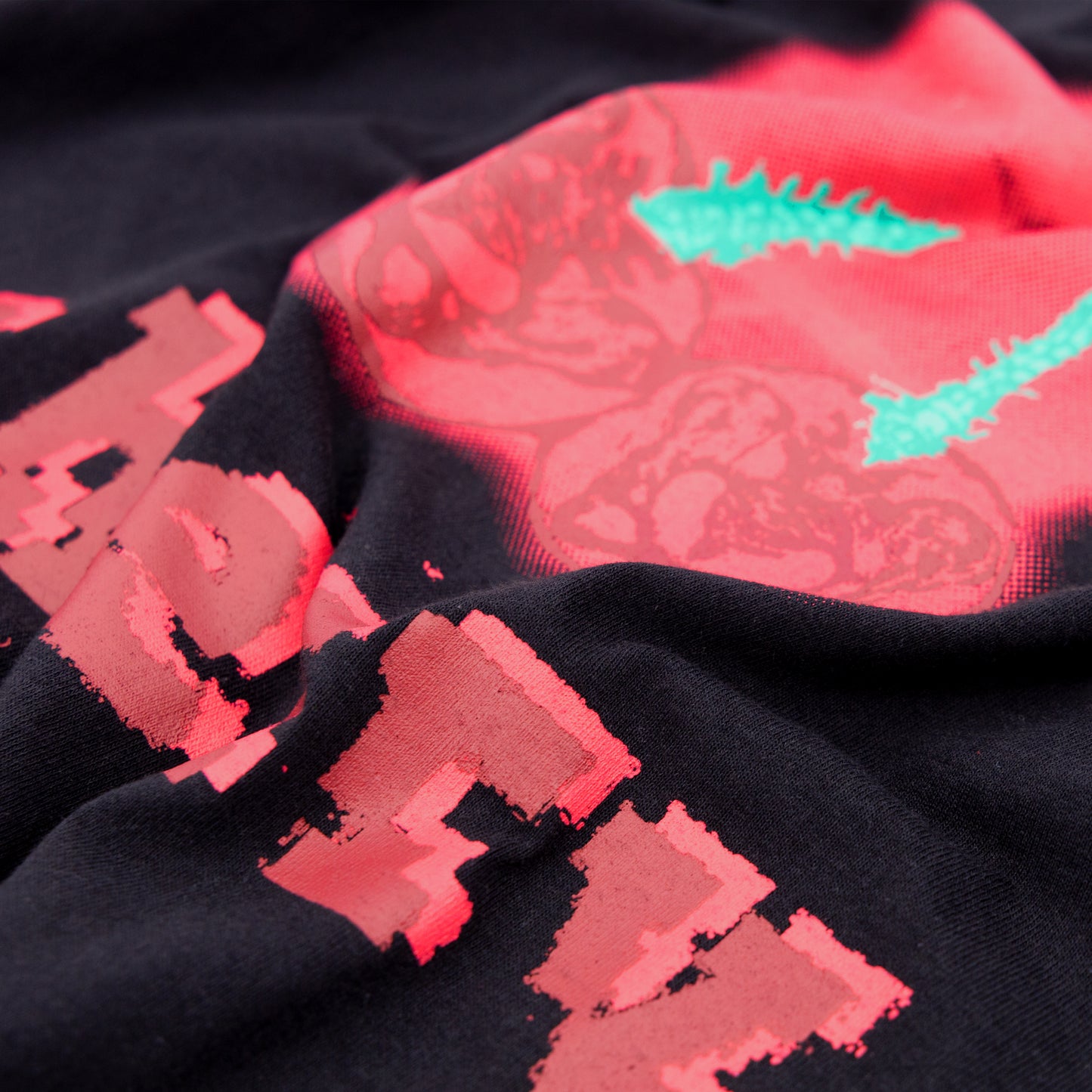 [COTTON USA] NO KIND. of TEE : c for CHERRY - Black