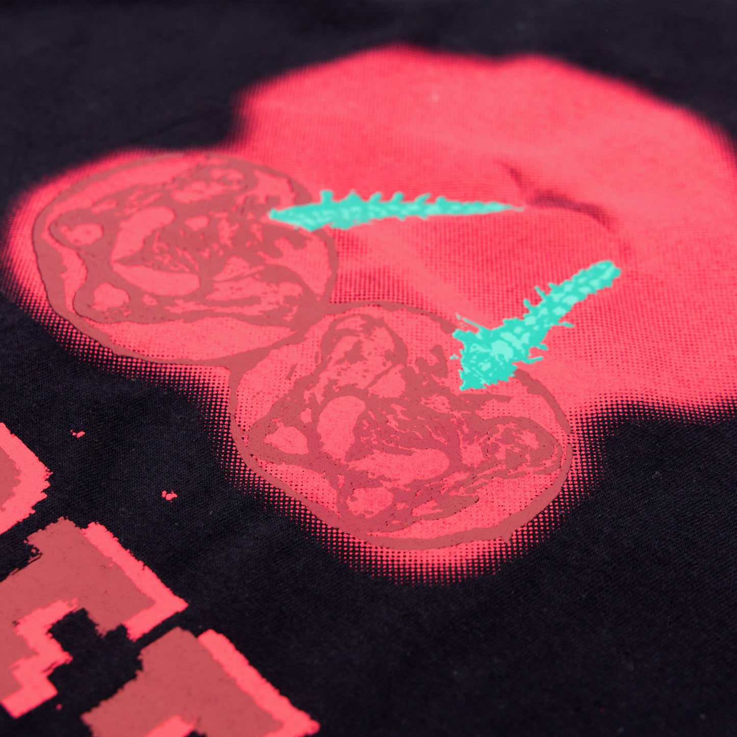 [COTTON USA] NO KIND. of TEE : c for CHERRY - Black