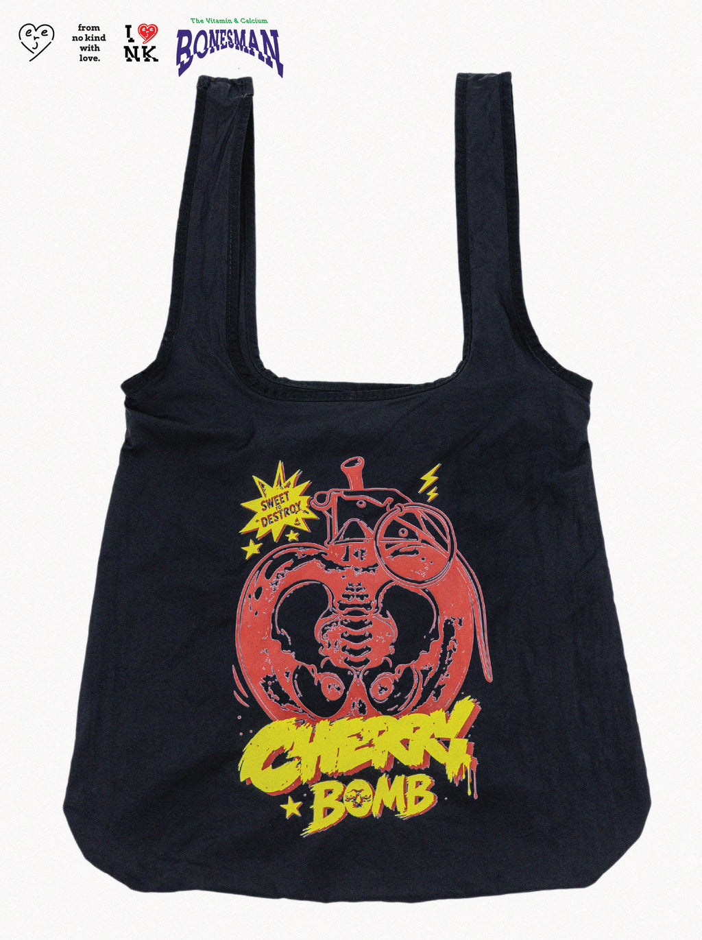 CHERRY BOMB PACKABLE TOTBAG