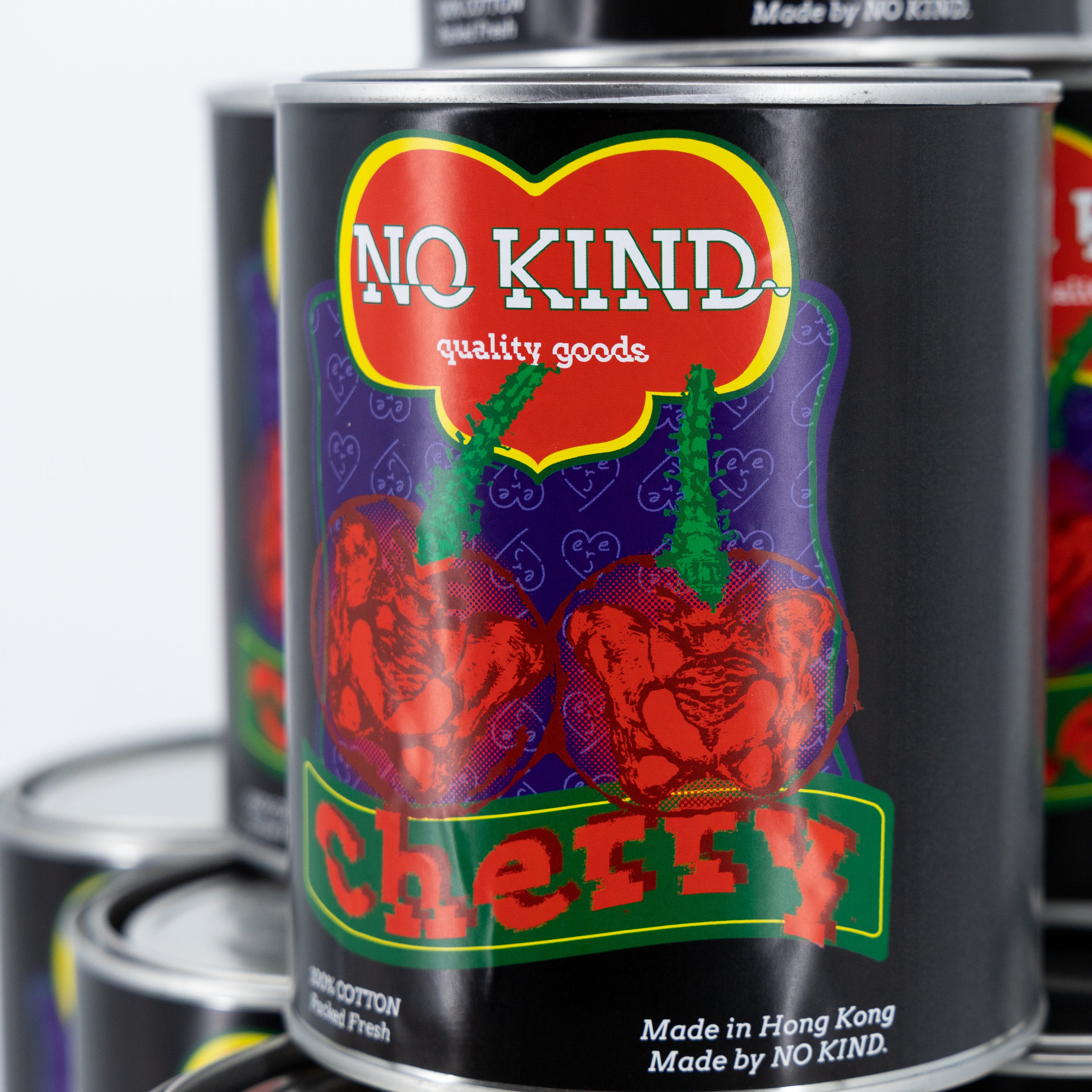[COTTON USA] NO KIND. of TEE : c for CHERRY - Black