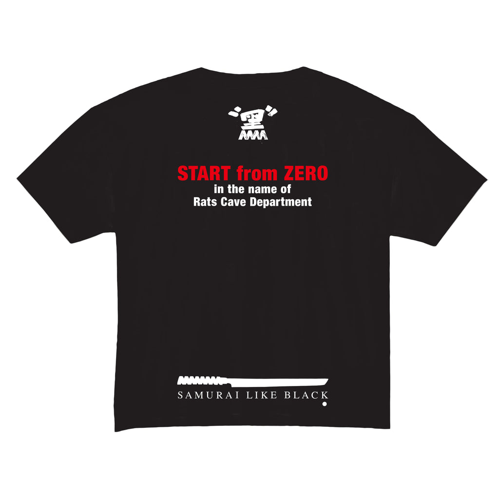 4A SAMURAI LIKE BLACK TEE 04 - GW