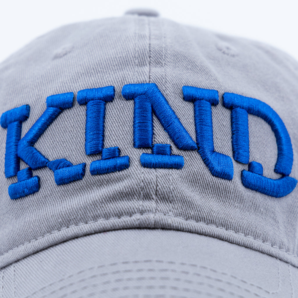 NO KIND. of Cap - NO/KIND : Kind Cap - Washed Light Grey with Blue
