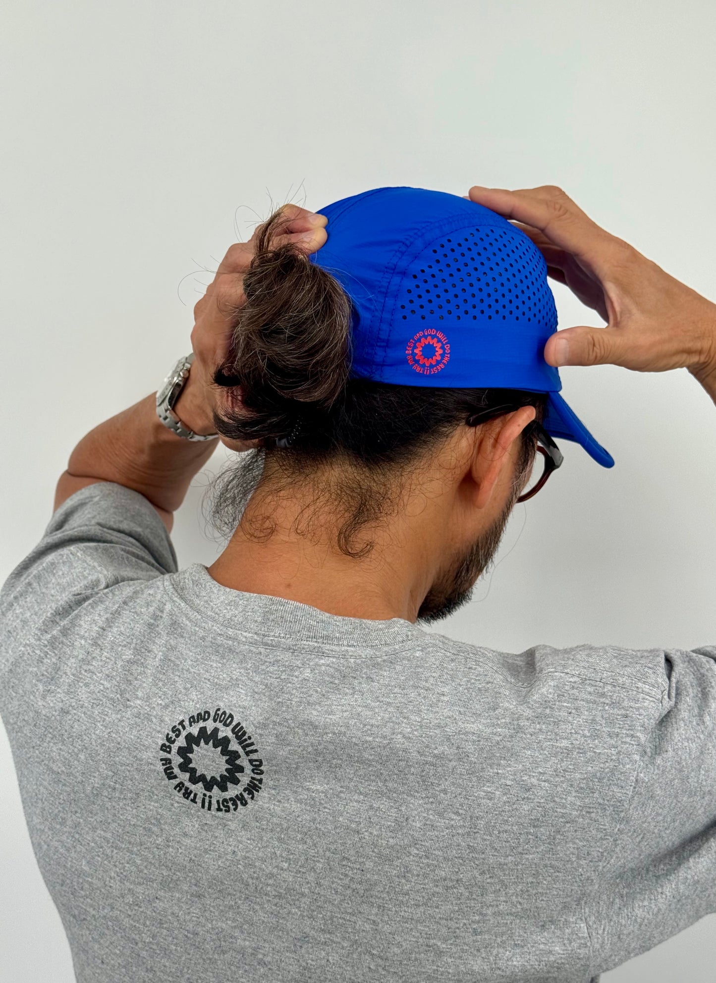 [ Try My Best ] Ultra Light Cap - Blue