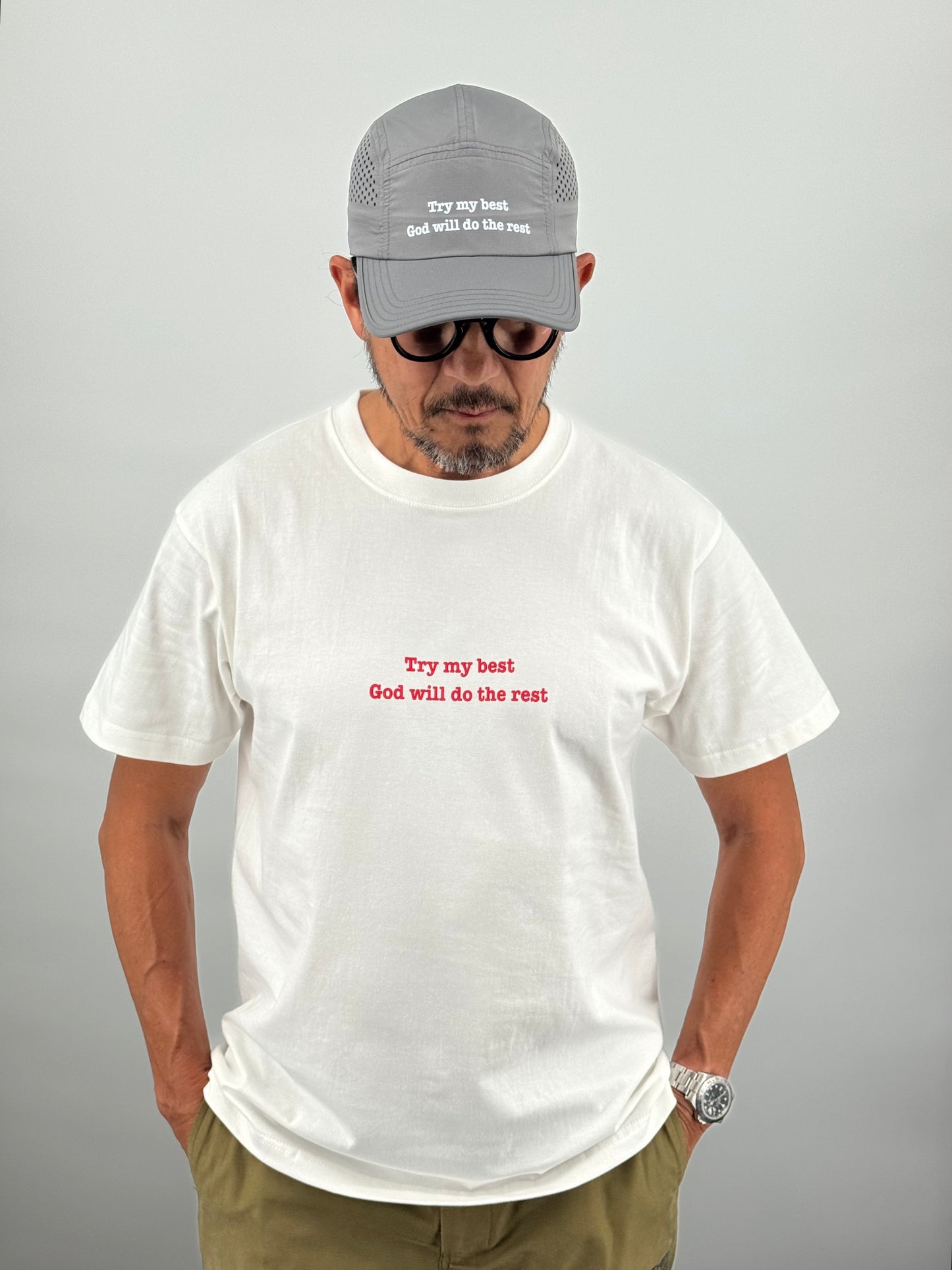 [ Try My Best ] Never Too Old 登山人 美式筒Tee
