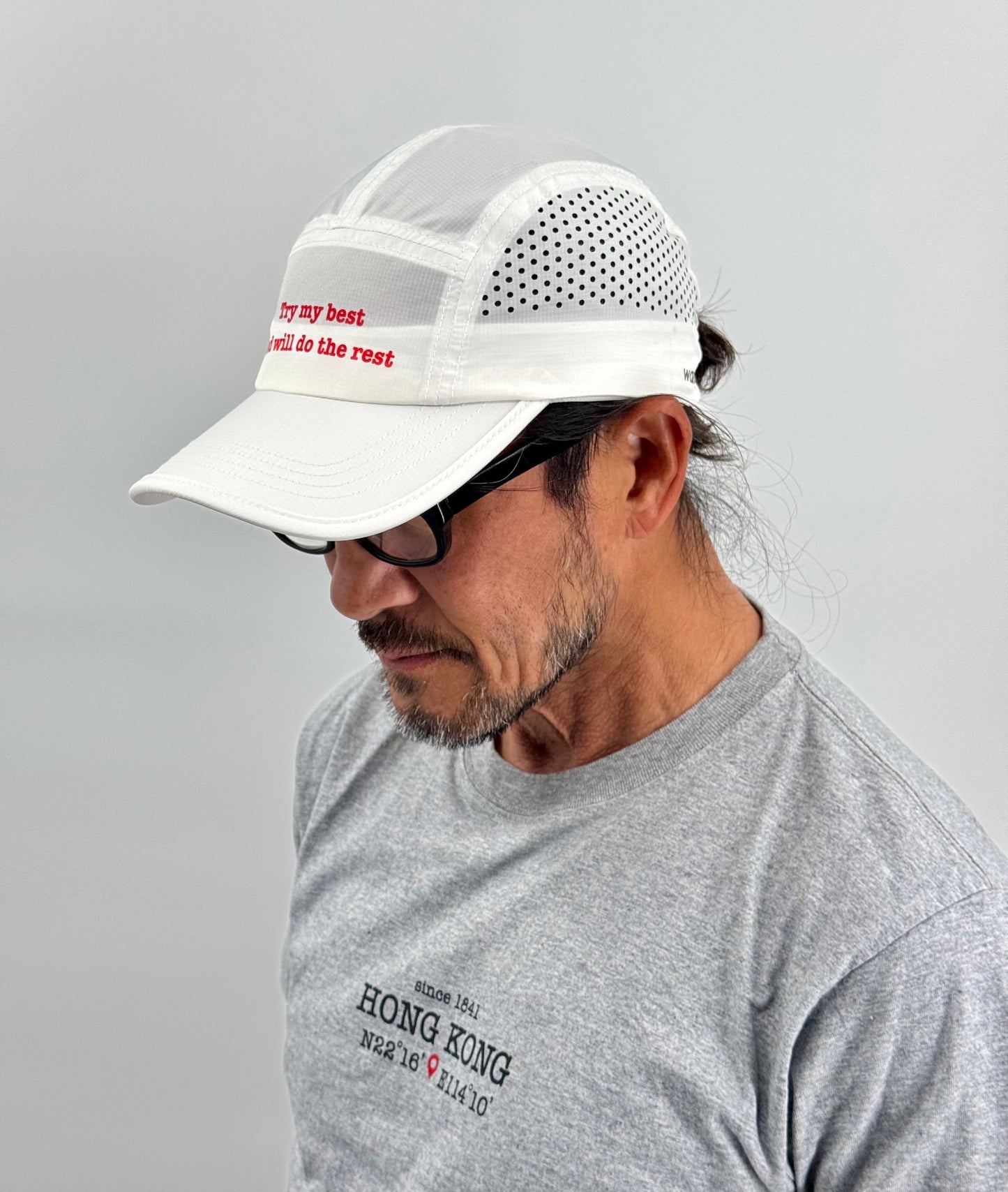 [ Try My Best ] Ultra Light Cap - White