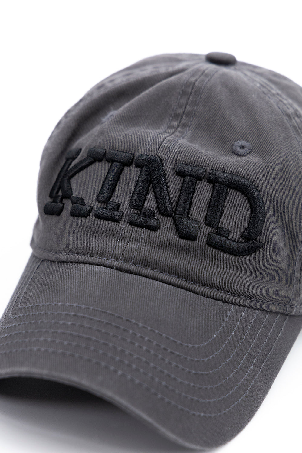 Kind Caps NO KIND. of Cap - NO/KIND : Kind Cap - Washed Dark Grey – Like Black