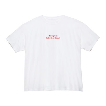 [ Try My Best ] Never Too Old 登山人 美式筒Tee