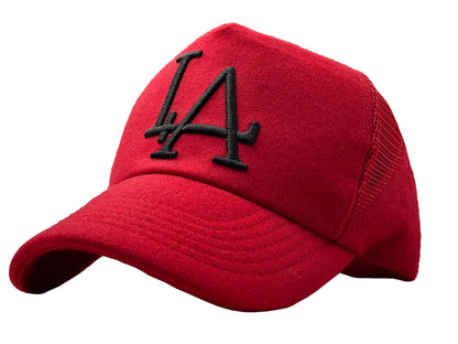 LA Trucker Cap Fluff - Red