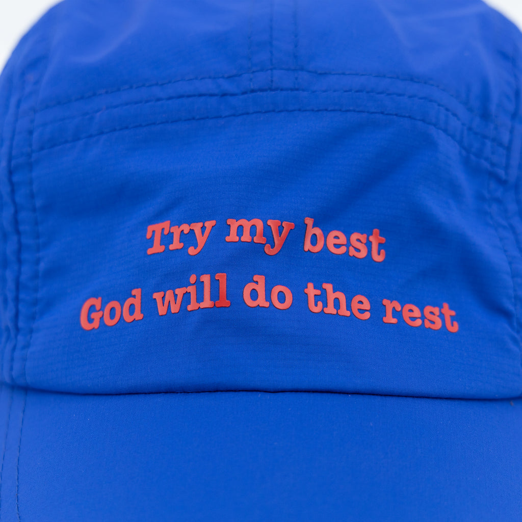 [ Try My Best ] Ultra Light Cap - Blue