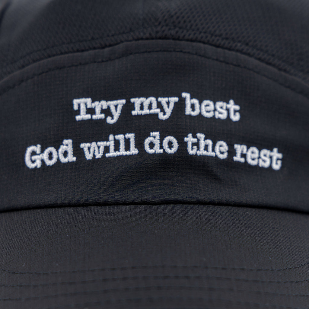 [ Try My Best ] Ultra Light Cap - Black & White