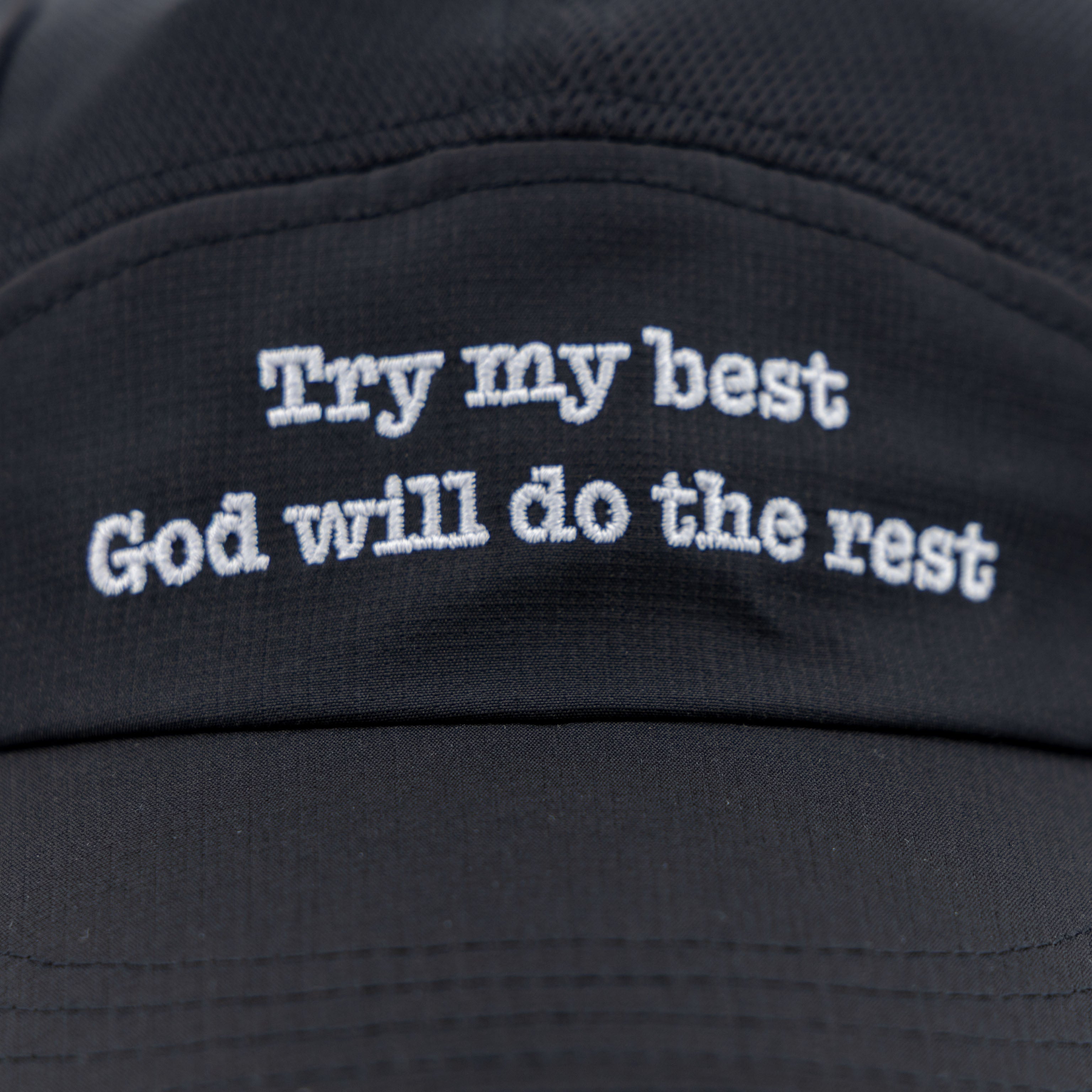 [ Try My Best ] Ultra Light Cap - Black & White