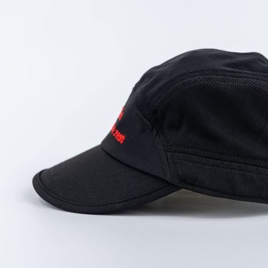 [ Try My Best ] Ultra Light Cap - Black & Red