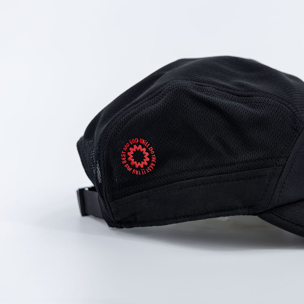 [ Try My Best ] Ultra Light Cap - Black & Red