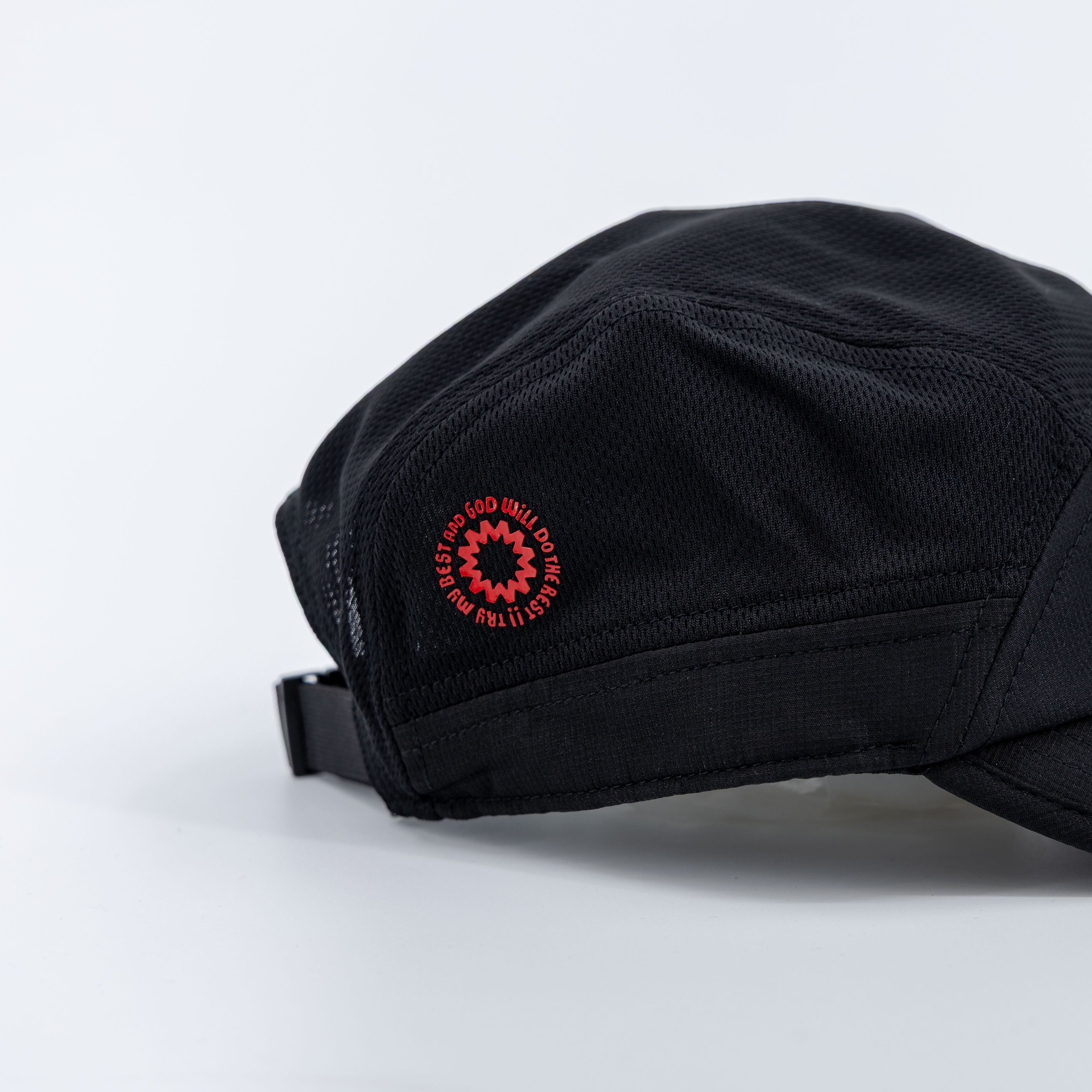 [ Try My Best ] Ultra Light Cap - Black & Red