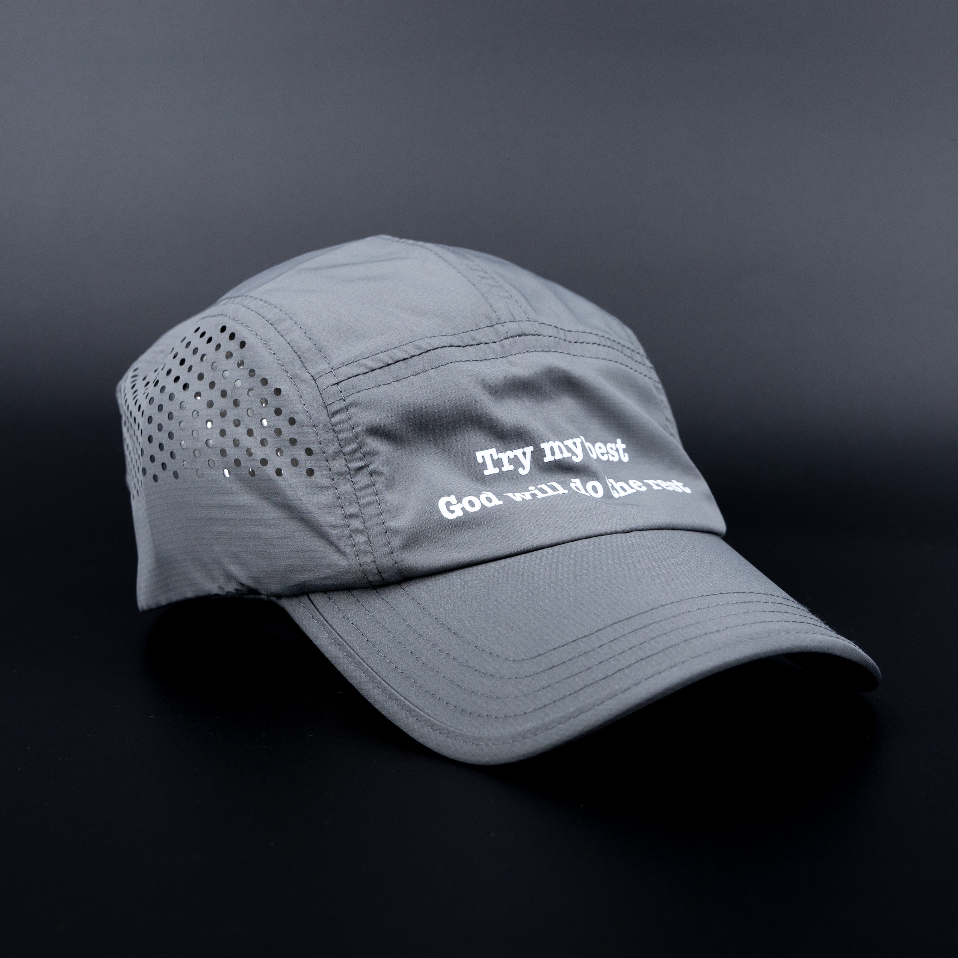 [ Try My Best ] Ultra Light Cap - Grey
