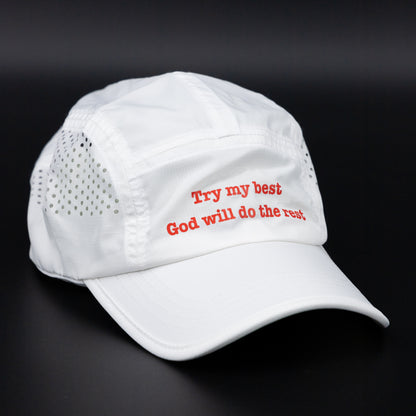 [ Try My Best ] Ultra Light Cap - White