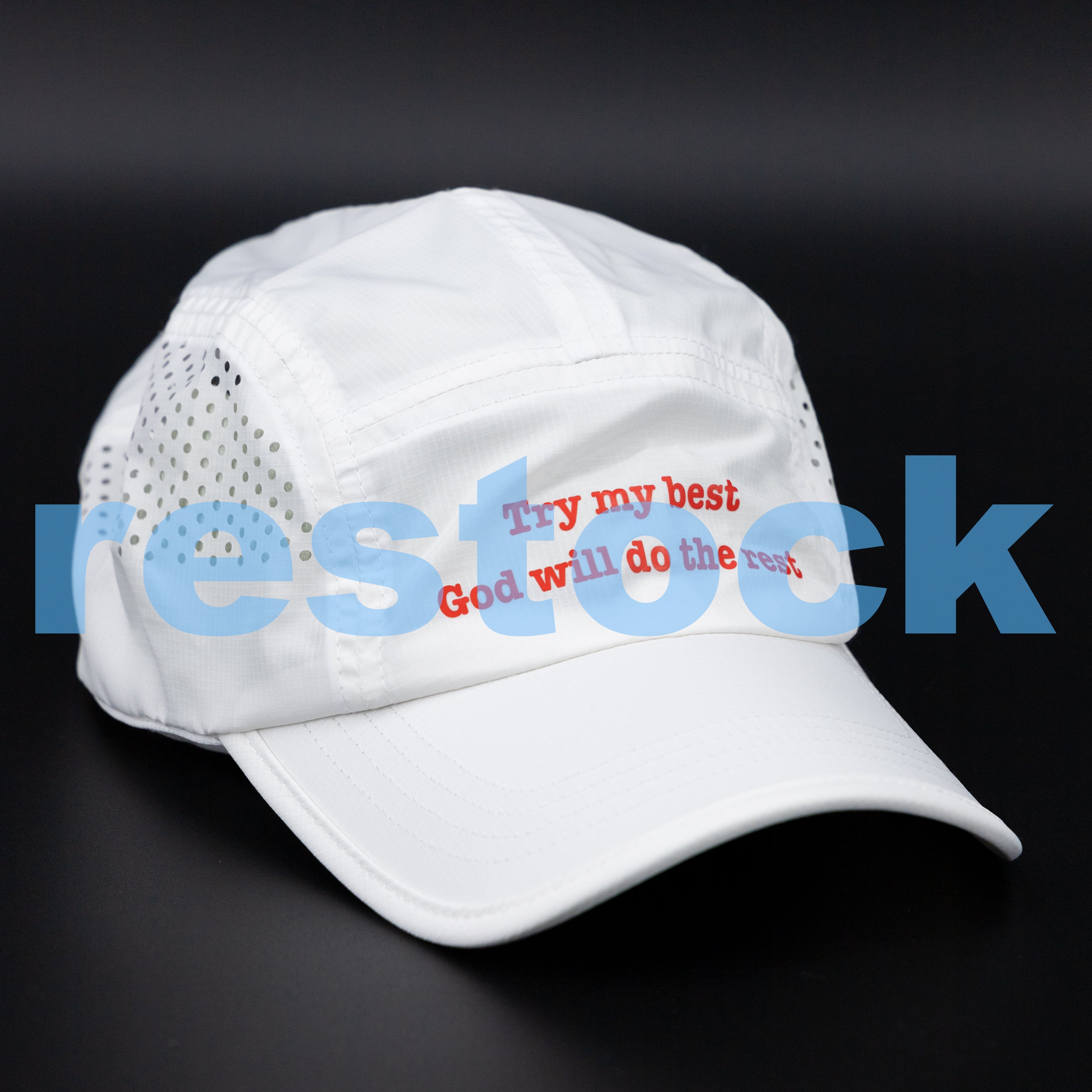 [ Try My Best ] Ultra Light Cap - White