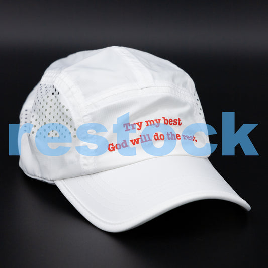 [ Try My Best ] Ultra Light Cap - White