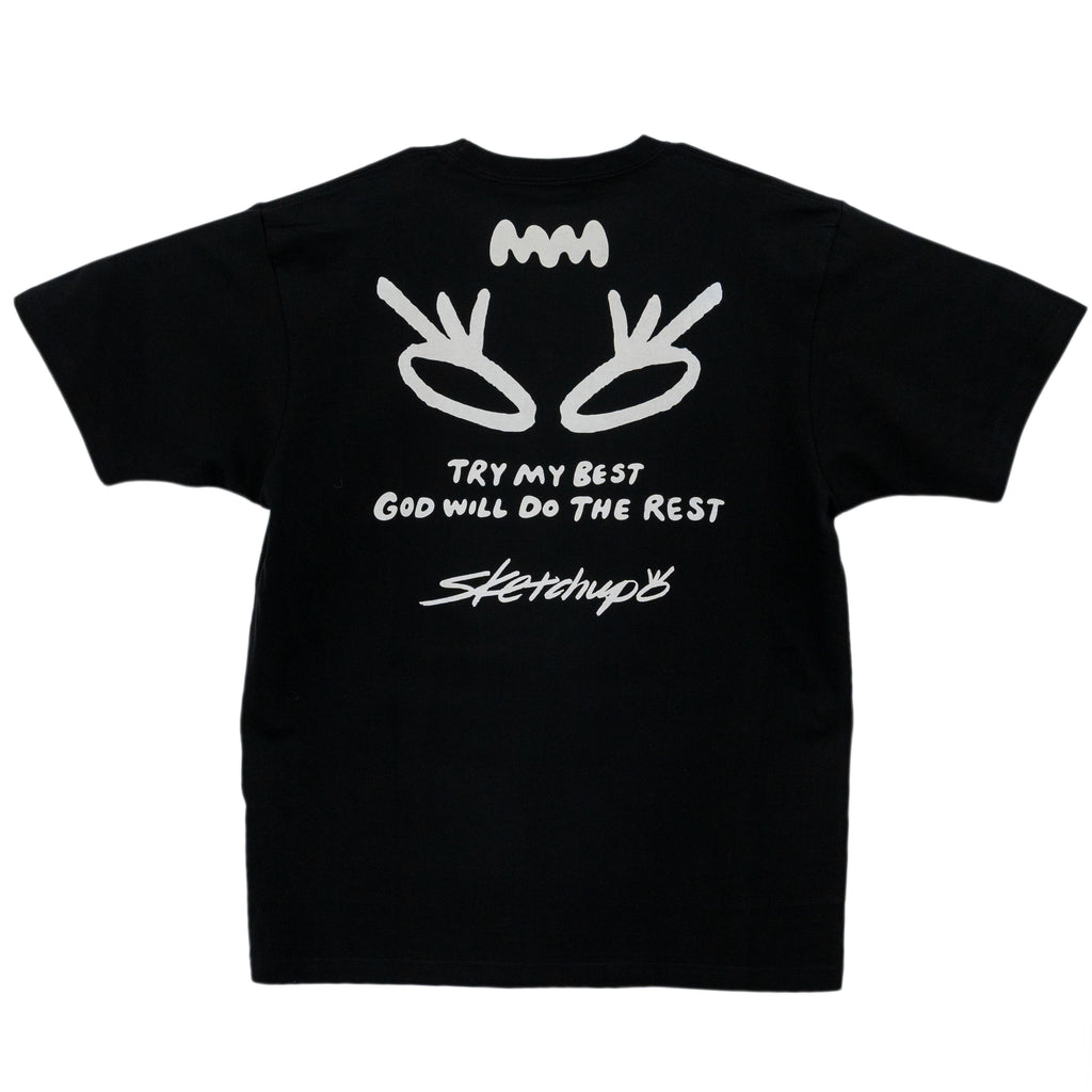 Try My Best x Sketchup Collection Tee 01 Black