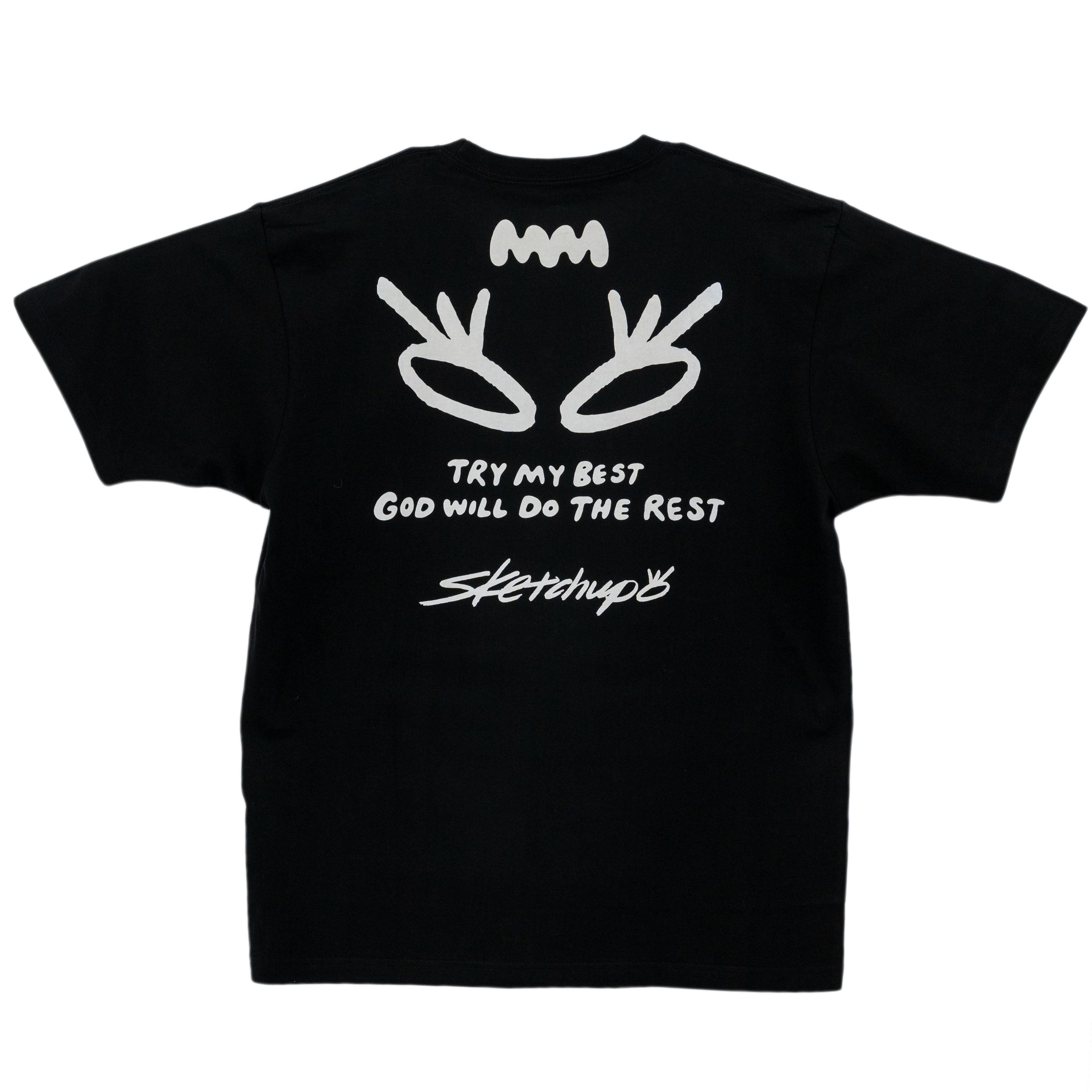 Try My Best x Sketchup Collection Tee 01 Black