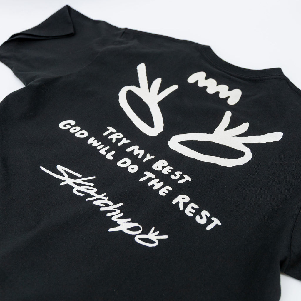 Try My Best x Sketchup Collection Tee 01 Black