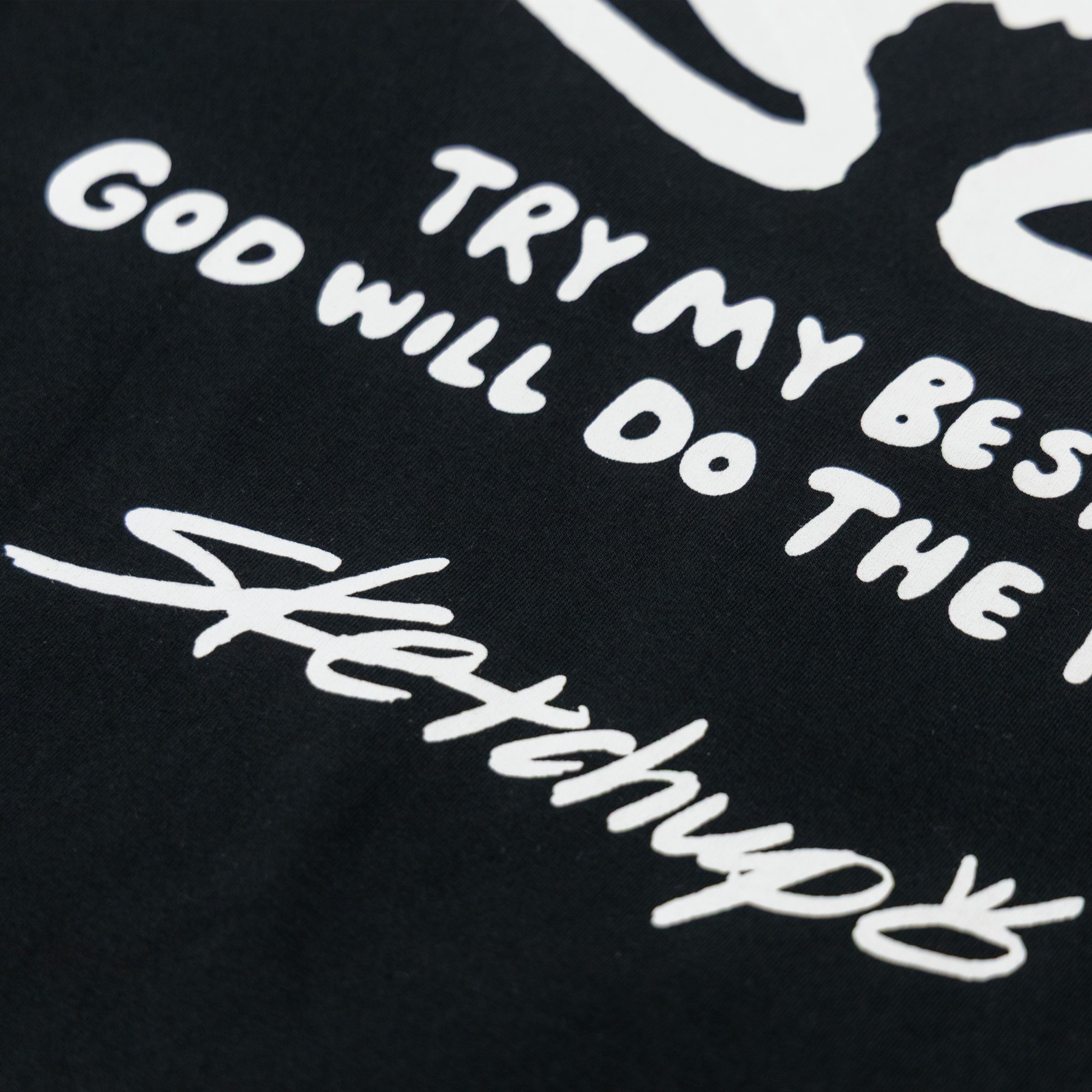 Try My Best x Sketchup Collection Tee 02 Black