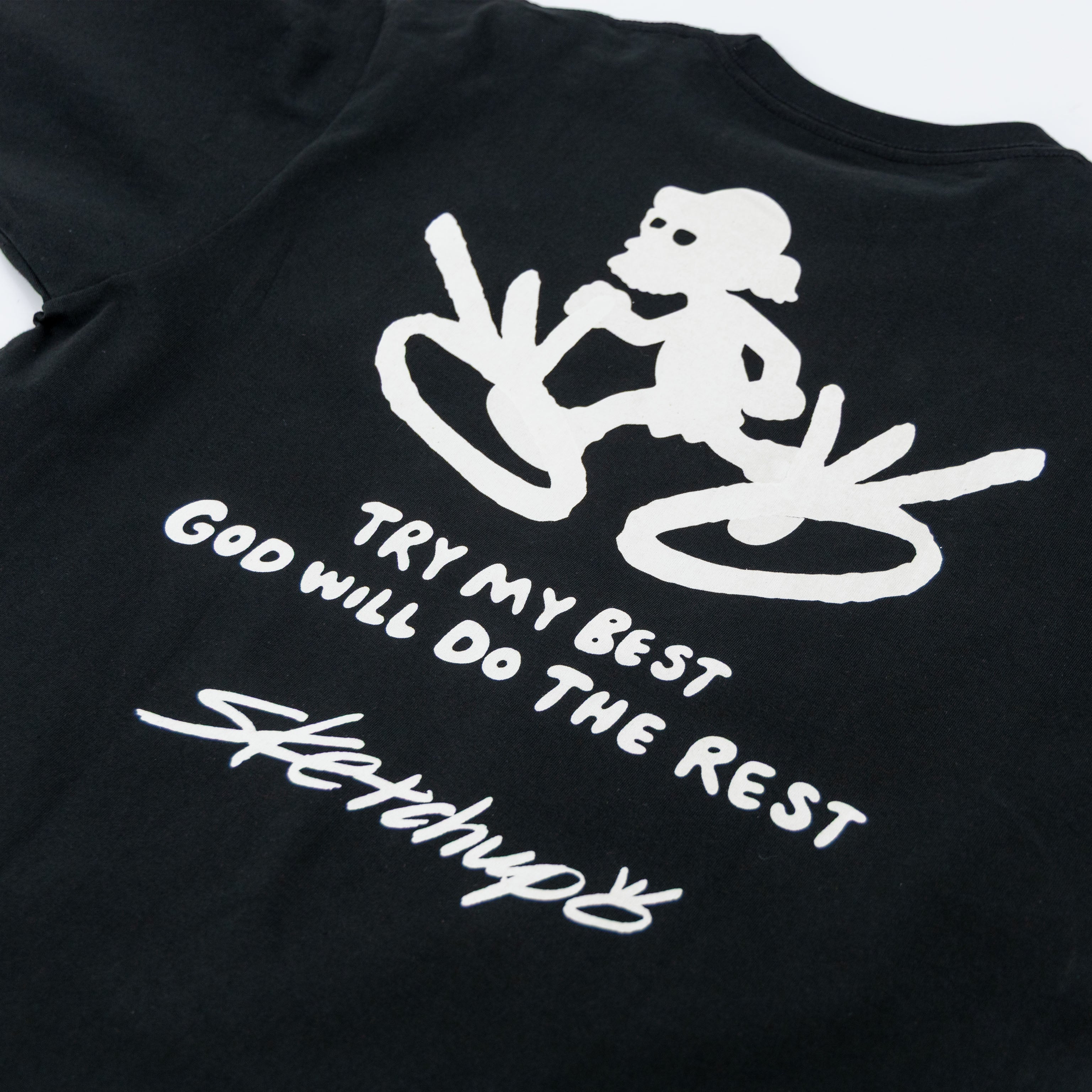 Try My Best x Sketchup Collection Tee 02 Black