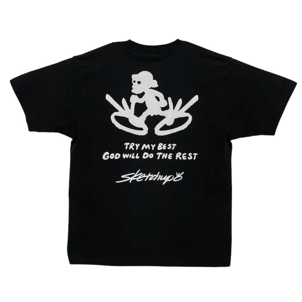 Try My Best x Sketchup Collection Tee 02 Black