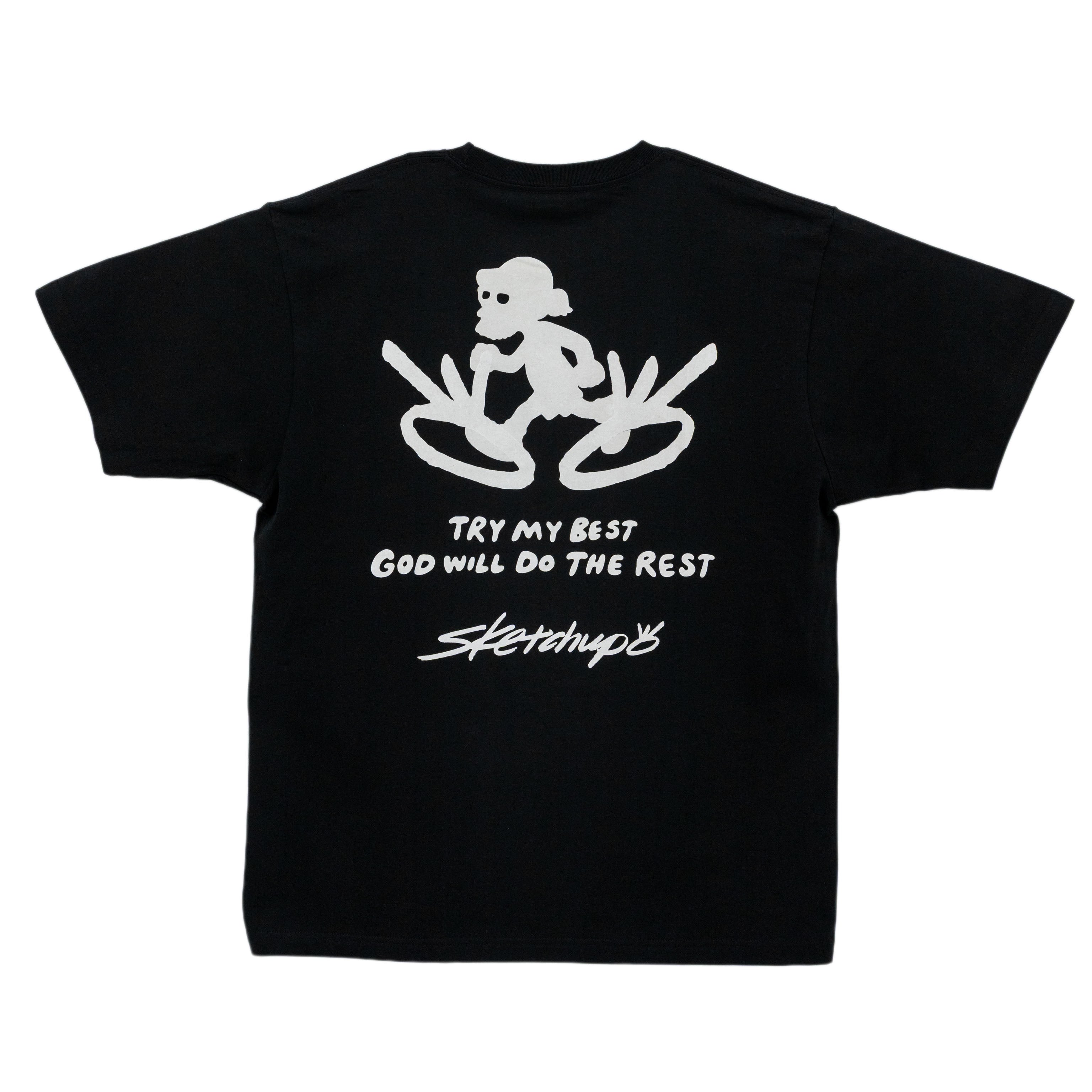 Try My Best x Sketchup Collection Tee 02 Black