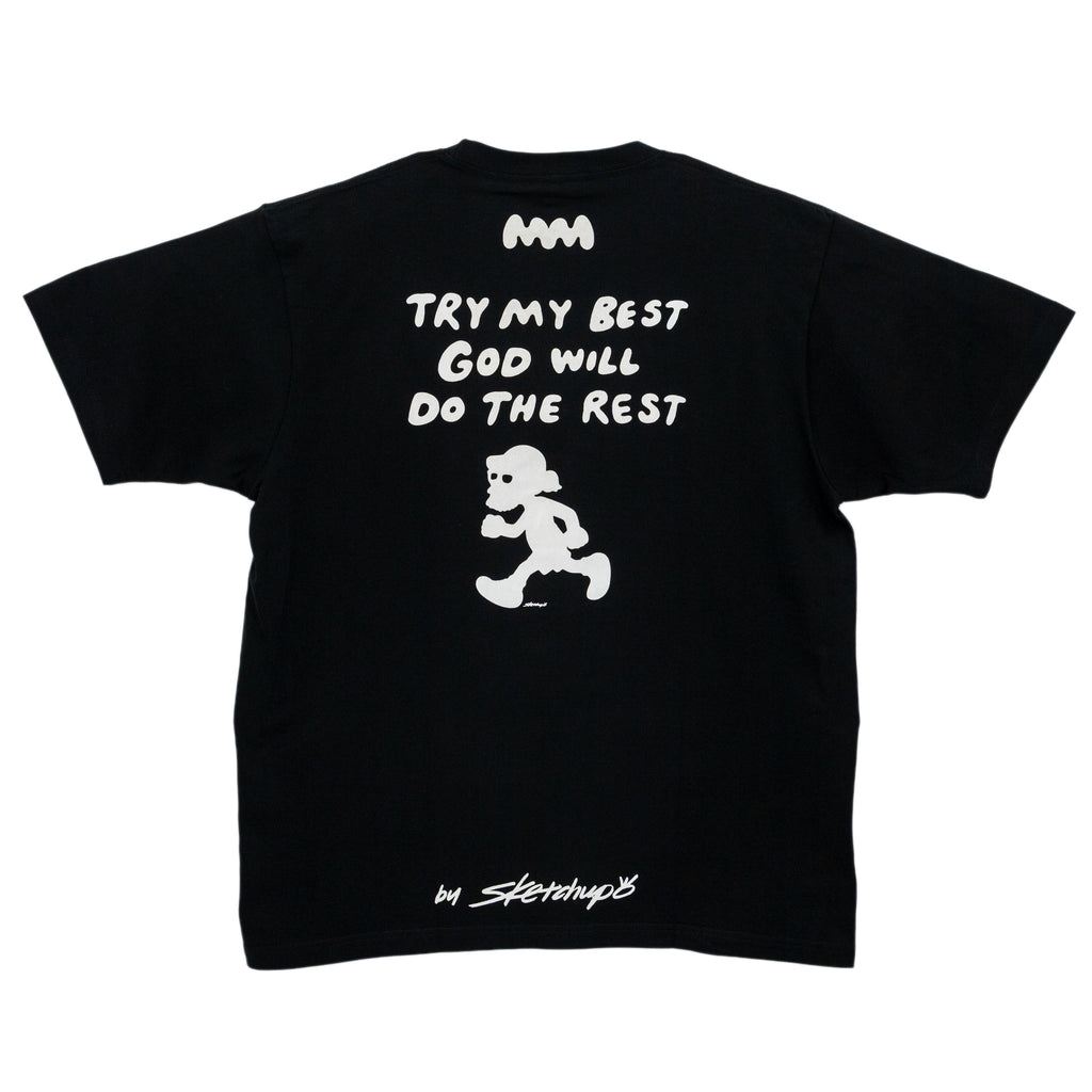Try My Best x Sketchup Collection Tee 03 Black