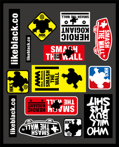 Heroic Sticker Set